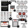 Black Chevron Oscars Free Printables